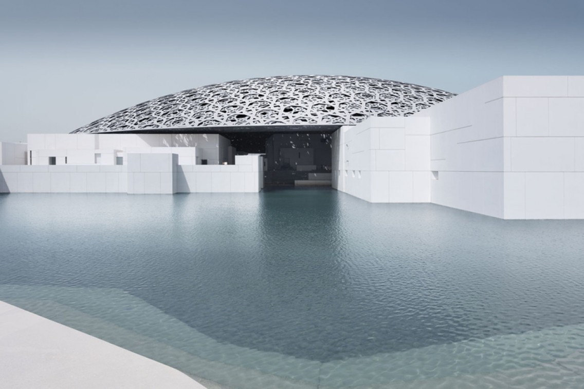 The Dome of the new Louvre in Abu Dhabi